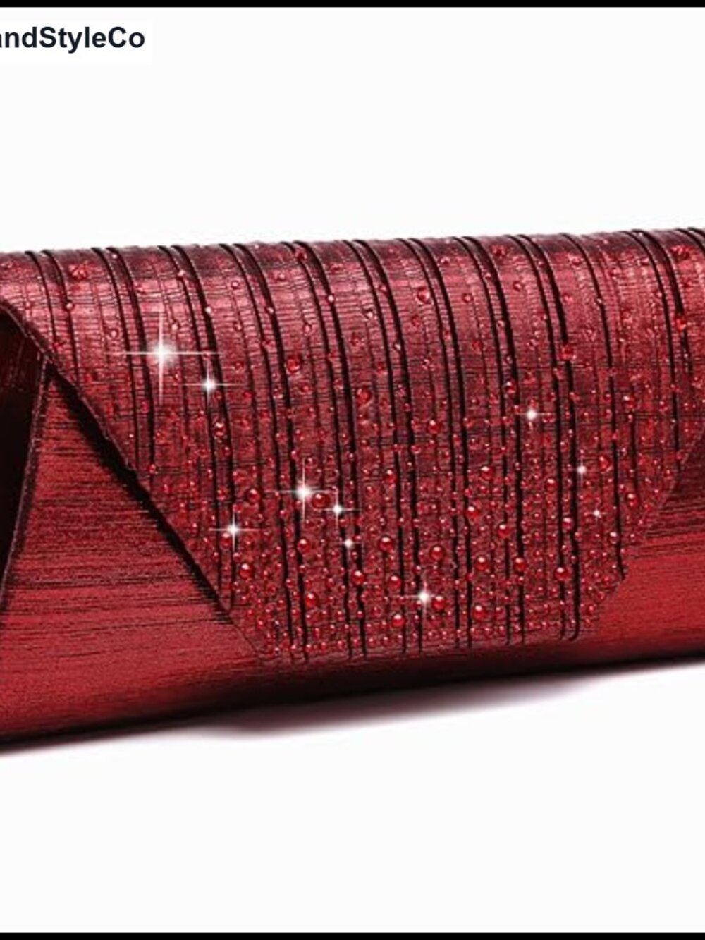Polyester Envelope Clutch Evening Bag with Chain Strap for Wedding Party